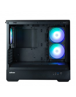 Zalman кутия Case mATX - P30 Black - aRGB, Tempered Glass