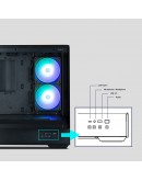 Zalman кутия Case mATX - P30 Black - aRGB, Tempered Glass