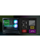Zalman кутия Case mATX - P30 Black - aRGB, Tempered Glass