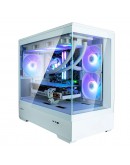 Zalman кутия Case mATX - P30 White - aRGB, Tempered Glass
