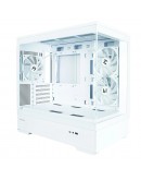 Zalman кутия Case mATX - P30 White - aRGB, Tempered Glass