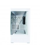 Zalman кутия Case mATX - P30 White - aRGB, Tempered Glass