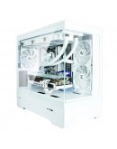 Zalman кутия Case mATX - P30 White - aRGB, Tempered Glass