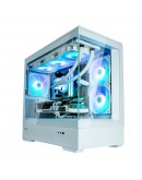 Zalman кутия Case mATX - P30 White - aRGB, Tempered Glass