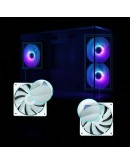 Zalman кутия Case mATX - P30 White - aRGB, Tempered Glass