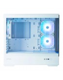 Zalman кутия Case mATX - P30 White - aRGB, Tempered Glass