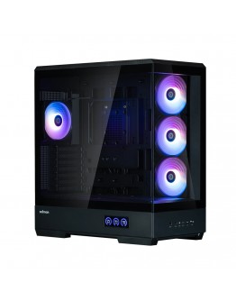 Zalman кутия Case ATX - P50 DS Black - Digital Display, Addressable RGB
