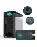 Zalman кутия Case ATX - P50 DS Black - Digital Display, Addressable RGB