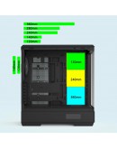 Zalman кутия Case ATX - P50 DS Black - Digital Display, Addressable RGB