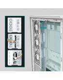 Zalman кутия Case ATX - P50 DS White - Digital Display, Addressable RGB