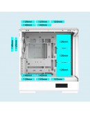 Zalman кутия Case ATX - P50 DS White - Digital Display, Addressable RGB