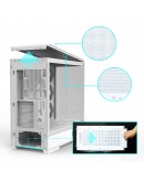 Zalman кутия Case ATX - P50 DS White - Digital Display, Addressable RGB