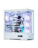 Zalman кутия Case ATX - P50 DS White - Digital Display, Addressable RGB