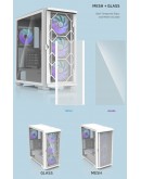 Zalman кутия Case EATX - Z10 DUO White - Mesh/Tempered Glass