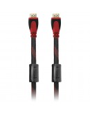 Кабел DeTech HDMI - HDMI M/M, 3m, С оплетка и ферит -18019