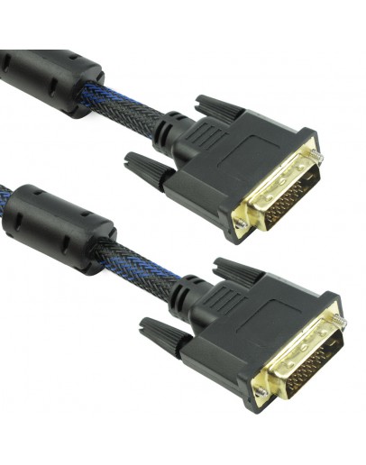 Кабел DeTech DVI-DVI, 1.5m, 24+1,С ферит - 18184
