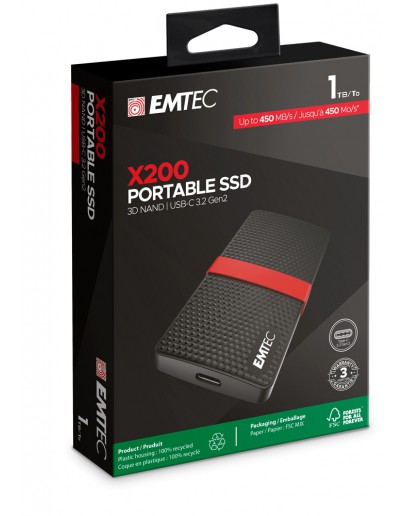 EMTEC EXT SSD X200 1T /USB-C