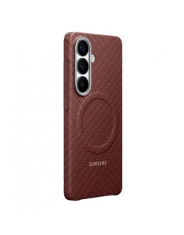 Samsung S26 Carbon Magnet Case Coral Red