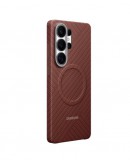 Samsung S26 Ultra Carbon Magnet Case Coral Red