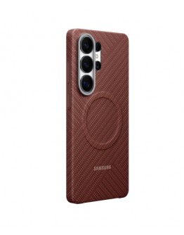 Samsung S26 Ultra Carbon Magnet Case Coral Red