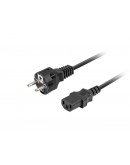 Lanberg CEE 7/7 -> IEC 320 C13 power cord 1.8m VDE Straight