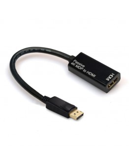 Преходник DeTech DP към HDMI 1.4, Черен - 18253