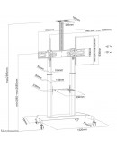 Neomounts Mobile Flat Screen Floor Stand (height: 