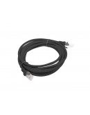Lanberg patch cord CAT.5E 3m, black