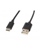 Lanberg USB-C(M) ->  USB-A (M) 2.0 cable 1.8m, bla