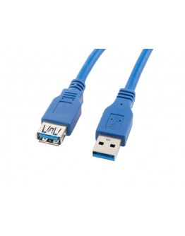 Lanberg extension cable USB 3.0 AM-AF, 3m, blue