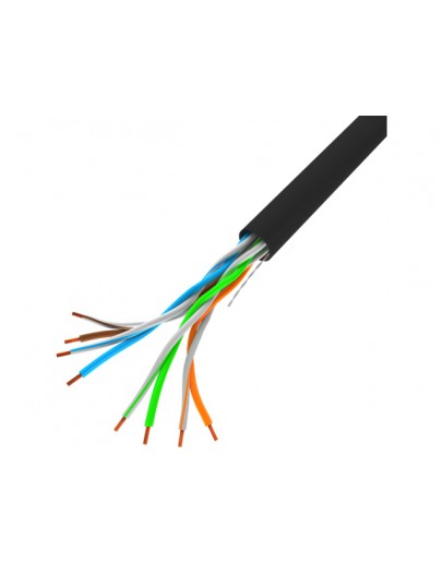 Lanberg LAN cable CAT.5e utp 305m solid cu black f