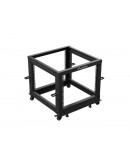 Lanberg open rack 19 9U 600x600-1100 adjustable bl