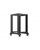 Lanberg open rack 19 18U 600x800 black