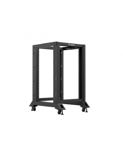 Lanberg open rack 19 18U 600x800 black