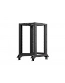 Lanberg open rack 19 18U 600x800 black