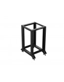 Lanberg open rack 19 18U 600x800 black