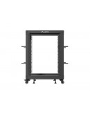 Lanberg open rack 19 15U 600x600-1100 adjustable b