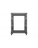 Lanberg open rack 19 15U 600x600-1100 adjustable b