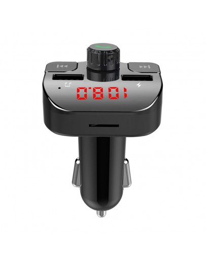 FM Трансмитер Earldom ET-M43, Bluetooth, USB, 5V/2.4A, Черен – 17389