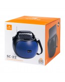 Тонколона Kisonli SC-22, Bluetooth, Солар, USB, SD, AUX, Различни цветове - 22322