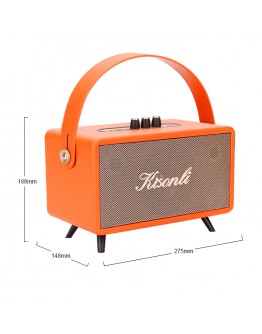 Тонколона Kisonli G109, Караоке, Bluetooth, USB, SD, AUX, Черен - 22307