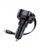 Зарядно устройство за кола Baseus Enjoyment Pro, 55W, С Lightning кабел, Черен - 40495