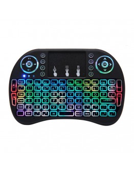 Мини клавиатура No brand I8-L, Безжична, Тъчпад, Черен - 13053