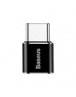 Преходник Baseus Mini, Micro USB F към Type-C, OTG, Черен - 40398