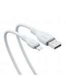 Кабел за данни Baseus Pudding, Lightning, 1.2m, Бял - 40428