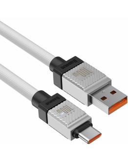Кабел за данни Baseus CoolPlay, Type-C, 100W, 2.0m, Бял - 40448