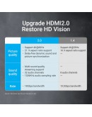 Vention удължителен кабел HDMI v2.0 extension Cable Female to Female 0.5M Black, Gold - AAXBD