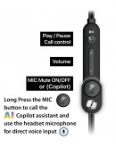 Genius слушалки с микрофон Headset HS-220U - AI, USB-C, Mic, Black