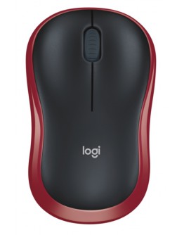 Logitech Wireless Mouse M185 - RED - 2.4GHZ - N/A 