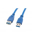 Lanberg extension cable USB 3.0 AM-AF, 1.8m, blue